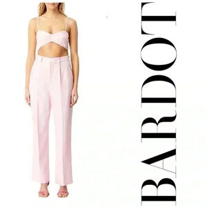 BNWT Bardot Women’s maison straight leg pants size 8 in Soft Pink